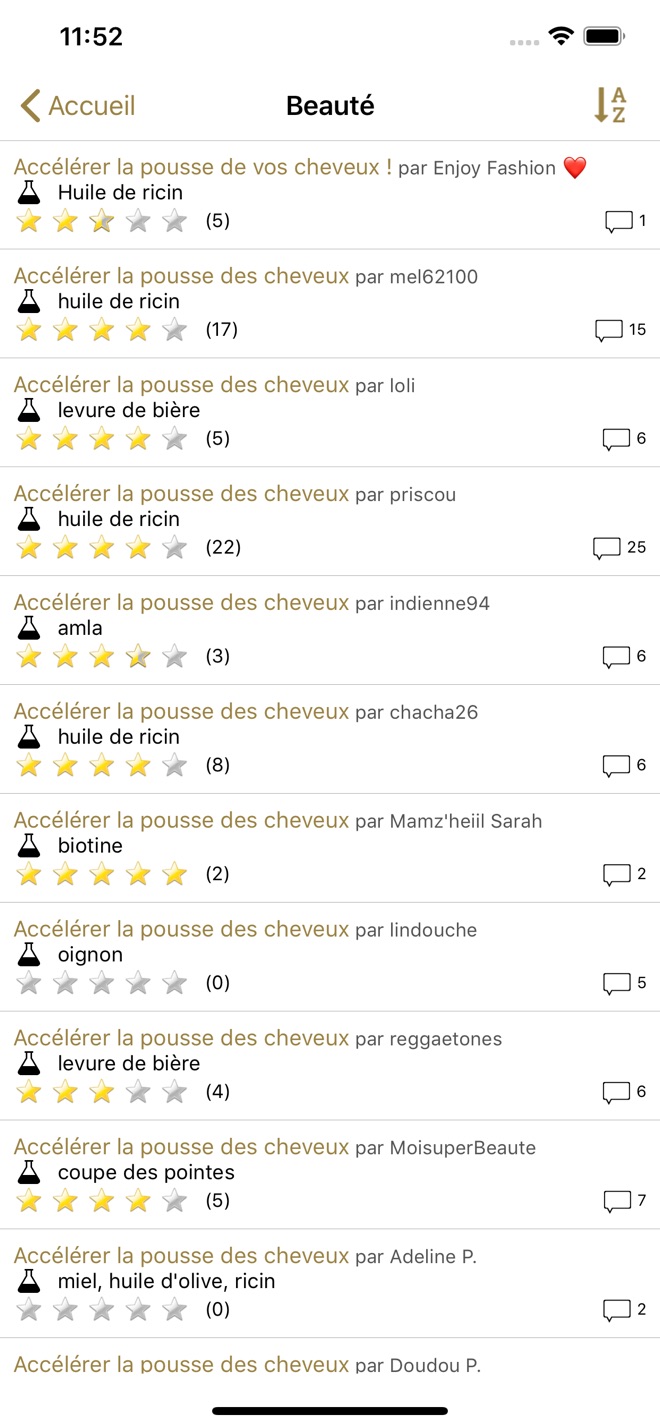 Les trucs de grand-mère - capture iPhone 2